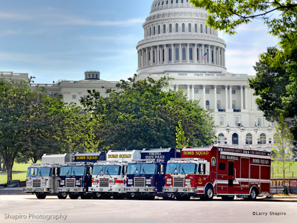 Rosenbauer bomb trucks National Capitol Regional Bomb Squad Working Group